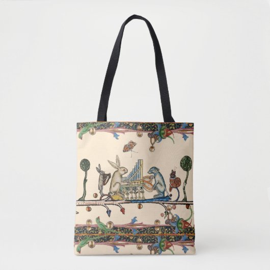 MUSIK, Kaninchen, Hund - MUSIK, MITTELALTERLICHE B Tasche (Vorderseite)