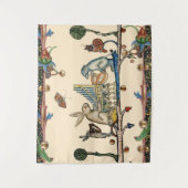 MUSIK, Kaninchen, Hund - MUSIK, MITTELALTERLICHE B Wandteppich (Vorderseite)