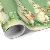 Musik - Kaninchen / St Patrick's Day Orchestra Geschenkpapier (Rolleneckpunkt)