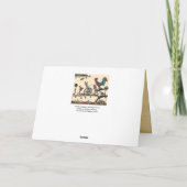 MUSIK, Kaninchen, Vögel - MUSIK, MEDIEVALISIERT Feiertagskarte (Rückseite)