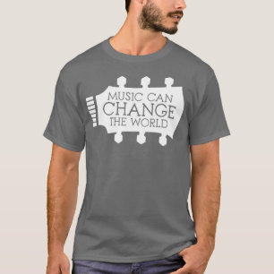 Musik kann die Welt der Gitarrenspieler lustig sag T-Shirt