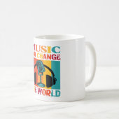 Musik kann die Welt verändern Kaffeetasse (VorderseiteRechts)