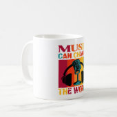 Musik kann die Welt verändern Kaffeetasse (Vorderseite Links)