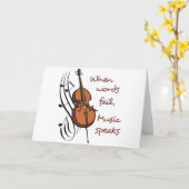 Musik Karte (Gelbe Blume)