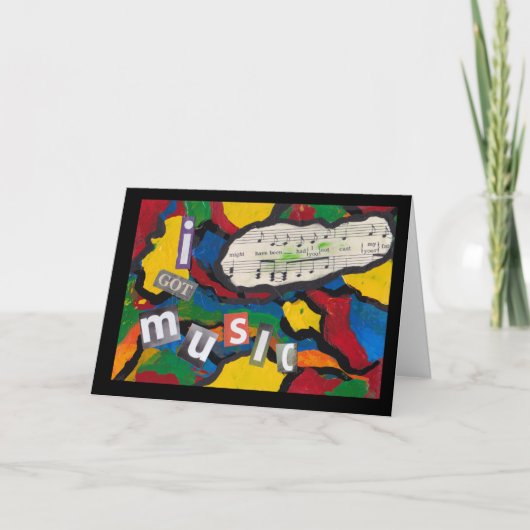 Musik Karte (Vorderseite)