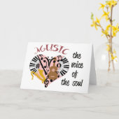 Musik Karte (Gelbe Blume)