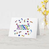 Musik Karte (Gelbe Blume)