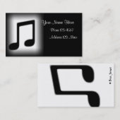 Musik-Karte Visitenkarte (Vorne/Hinten)