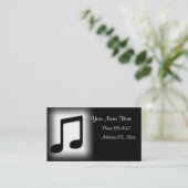 Musik-Karte Visitenkarte (Stehend Vorderseite)