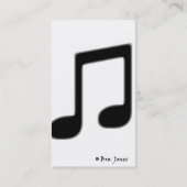Musik-Karte Visitenkarte (Rückseite)