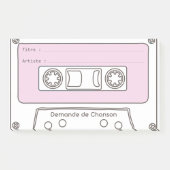 Musik-Kassette Post-it Klebezettel (Vorderseite)