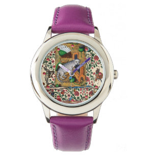 MUSIK, KATZSPIELORGAN, MEDIEVAL BESTIARY MUSIC ARMBANDUHR