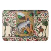 MUSIK, KATZSPIELORGAN, MEDIEVAL BESTIARY MUSIC BADEMATTE (Vorderseite)