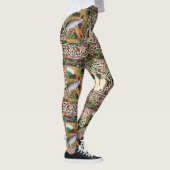 MUSIK, KATZSPIELORGAN, MEDIEVAL BESTIARY MUSIC LEGGINGS (Rechts)