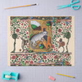 MUSIK, KATZSPIELORGAN, MEDIEVAL BESTIARY MUSIC SEIDENPAPIER (Basteln)