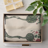 MUSIK, KATZSPIELORGAN, MEDIEVAL BESTIARY MUSIC SEIDENPAPIER (Geschenk)