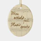 Musik Keramik Ornament (Rechts)