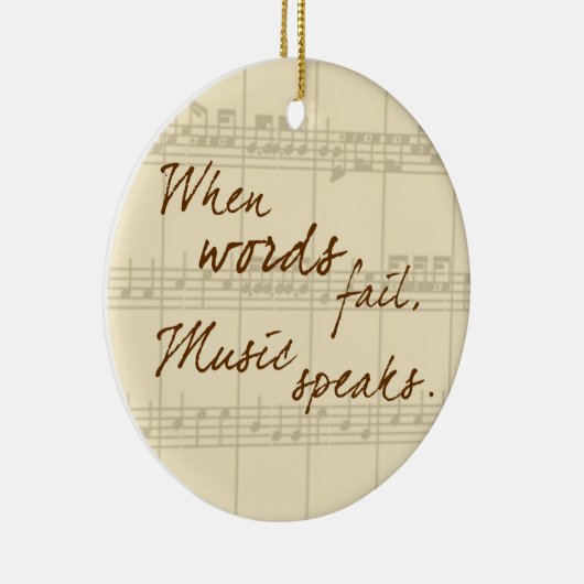 Musik Keramik Ornament (Rechts)