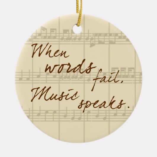 Musik Keramik Ornament (Vorne)