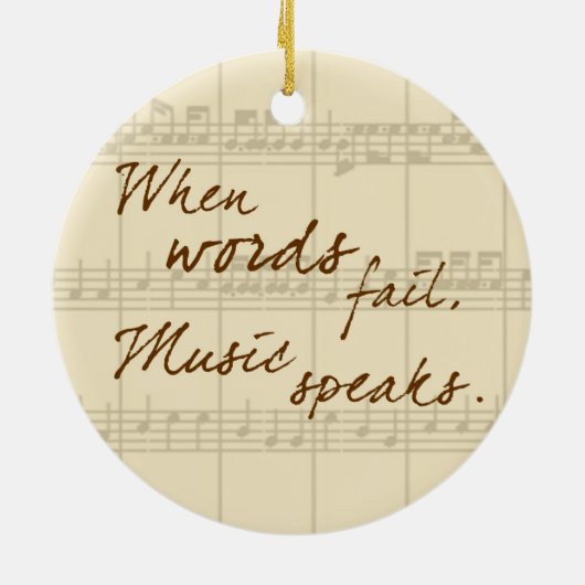 Musik Keramik Ornament (Hinten)