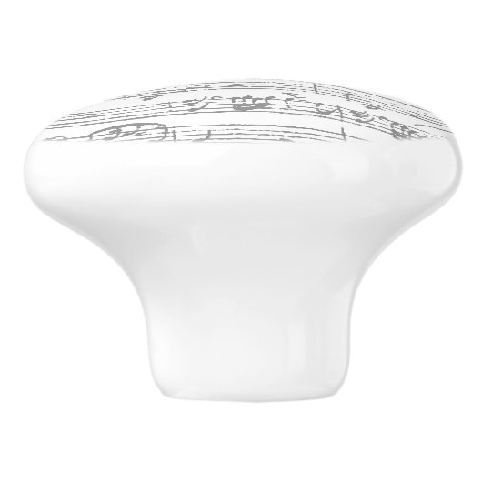 Musik-Keramikzug Keramikknauf (Seitenansicht)