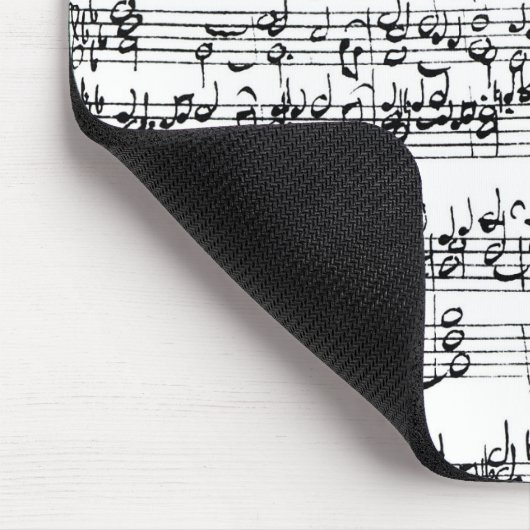 Musik-Kerbe von Johann Sebastian Bach Mousepad (Ecke)