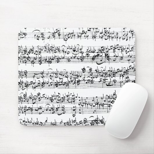 Musik-Kerbe von Johann Sebastian Bach Mousepad (Mit Mouse)