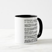 Musik-Kerbe von Johann Sebastian Bach Tasse (VorderseiteRechts)