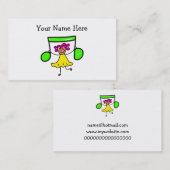 Musik-Kind Visitenkarte (Vorne/Hinten)