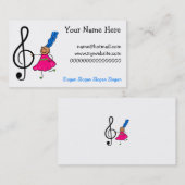 Musik-Kind Visitenkarte (Vorne/Hinten)