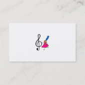 Musik-Kind Visitenkarte (Rückseite)