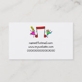 Musik-Kinder Visitenkarte (Rückseite)