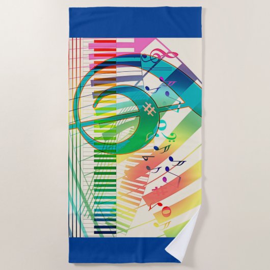 Musik, Klänge, Freude Strandtuch (Vorderseite)
