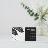 Musik-Klavier-Lehrer-berufliches einfaches Visitenkarte (Stehend Vorderseite)