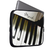 Musik-Klavier-Tastatur personalisiert Laptopschutzhülle (Vorne Rechts)