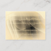 Musik-Klavier Visitenkarte (Rückseite)