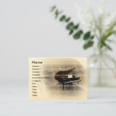 Musik-Klavier Visitenkarte (Stehend Vorderseite)