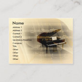 Musik-Klavier Visitenkarte (Vorderseite)