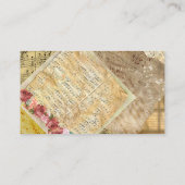 Musik-Klavierstunde-Visitenkarte Visitenkarte (Rückseite)