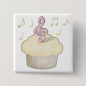 Musik-kleiner Kuchen Button (Vorderseite)