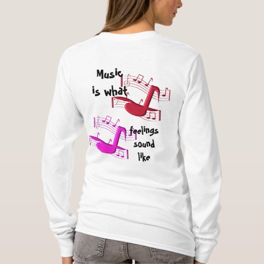 Musik klingt nach T-Shirt (Rückseite)