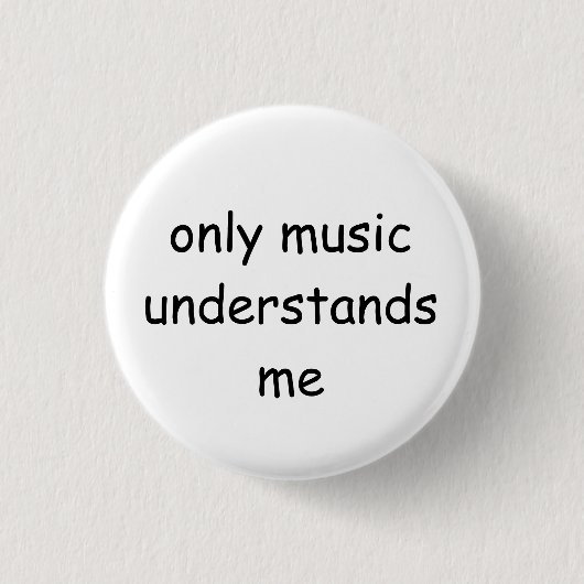 Musik-Knopf Button (Vorderseite)