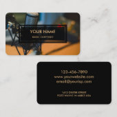 Musik-Komponist (elegantes Foto überlagert) Visitenkarte (Vorne/Hinten)