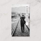 Musik Komponist Foto QR Code Business Card Visitenkarte (Vorderseite)