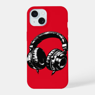 Musik Kopfhörer DJ Geburtstagsfeier iPhone 15 Hülle