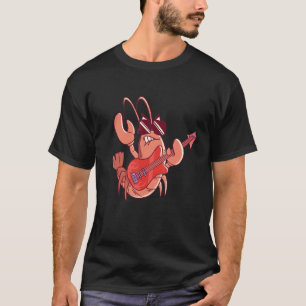 Musik Krabbe Sonnenbrille Tier Motiv Musiker Elekt T-Shirt