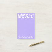 MUSIK kundenspezifische Post-Itanmerkungen Post-it Klebezettel (Auf Schreibtisch)