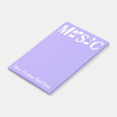 MUSIK kundenspezifische Post-Itanmerkungen Post-it Klebezettel (angewinkelt)