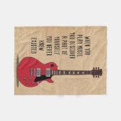 Musik Kunst beim Musikspielen Fleecedecke (Vorderseite (Horizontal))