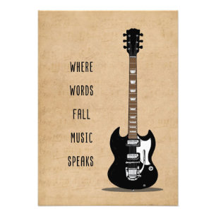 Musik Kunst, in der Worte fallen Musik sprechen Fotodruck